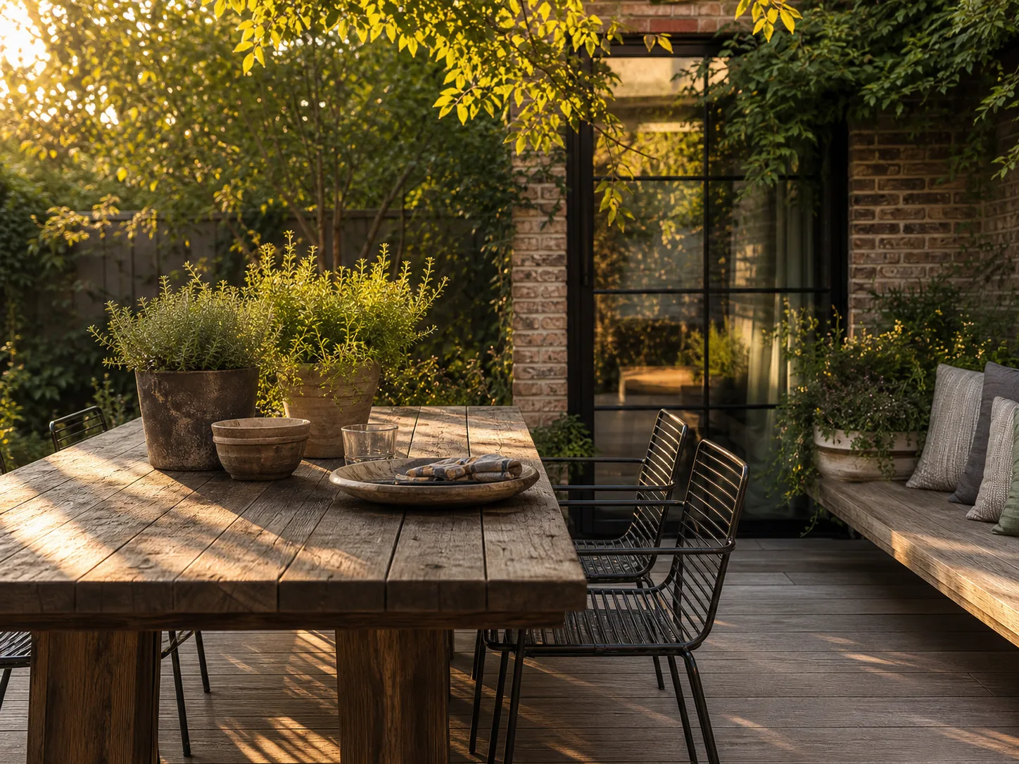 Terrace in the green detail 2