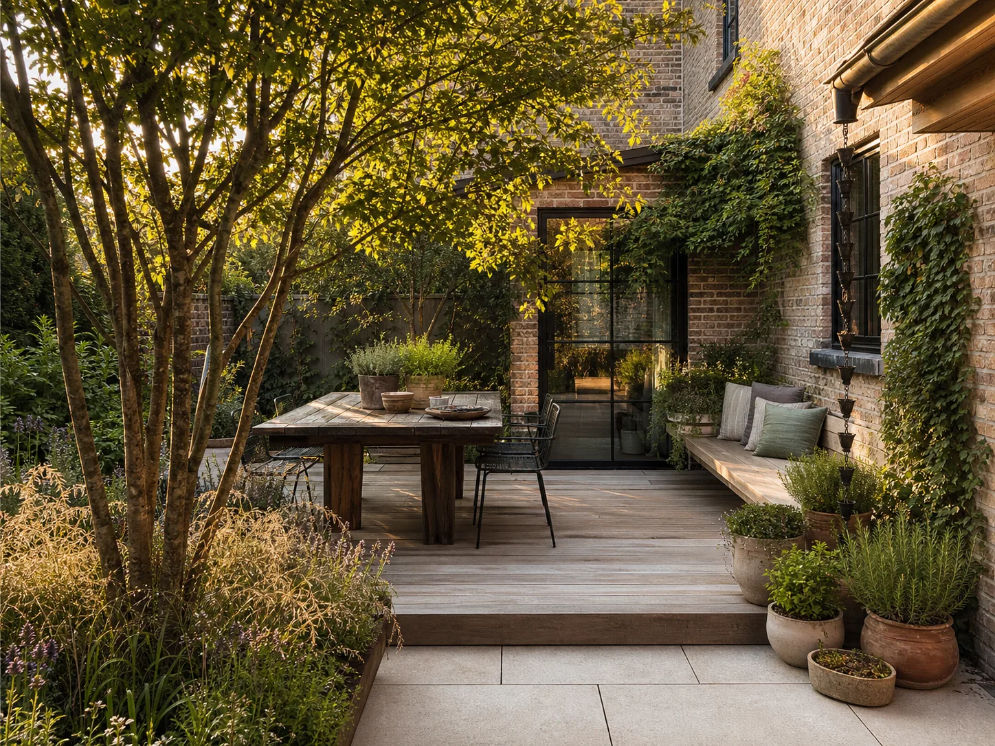 Terrace in the green